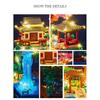 3320 PCS Blocks Tree House Diamond Building Garden Architecture Waterfall Light Bricks Christmas for Kid Over 12 Years Adult Gift