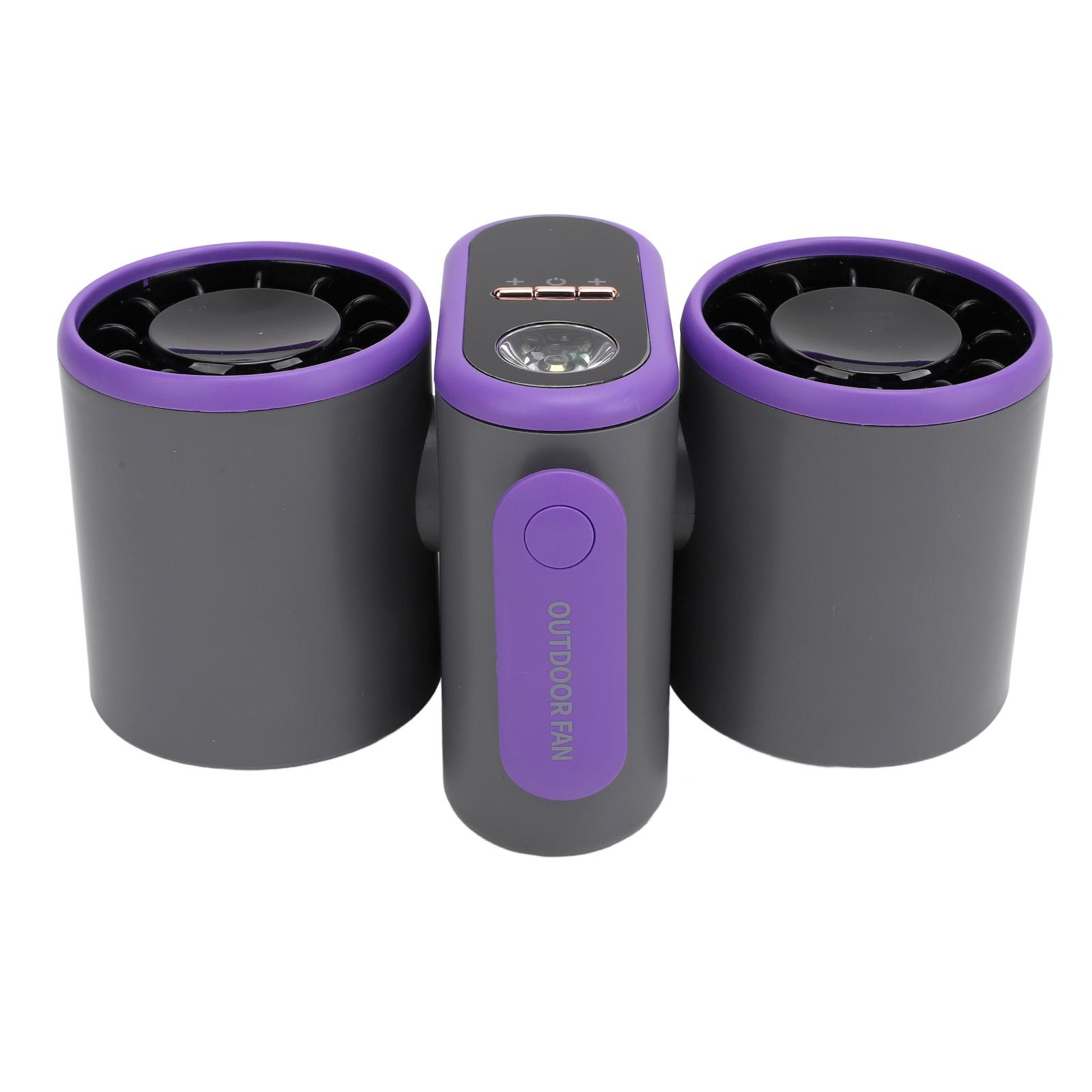 

Portable Waist Fan 3 Speed Outdoor Dual Head Waist Fan with Light Turbo USB Fan 8000mAh Battery for Outdoor Jobsite темно-серого