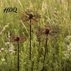 Weather-resistant Garden Stake Vintage Rustic Cornflower Metal Stake Weathered Iron Flower Sculpture with Hollow Nature-inspired Art Carving Outdoor