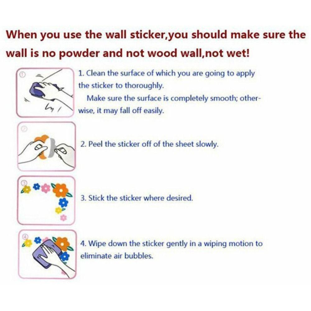 Self-adhesive Bathroom Sticker English Butterfly Flower Sticker Beautiful   Toilet