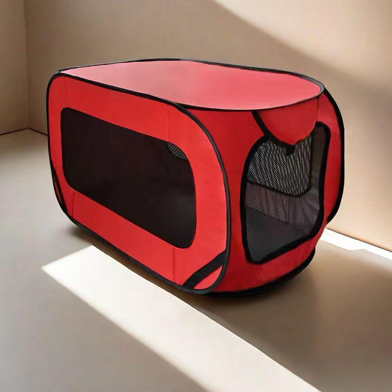 Foldable Scratch-Resistant Oxford Cloth Dog Kennel for Outdoor and Car Use