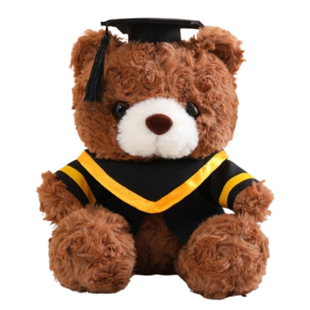 23/28cm Bachelor Bear Plush Toy Soft Bear Animal Doll Doctor Cap Graduation Bear Doll  Party Favors