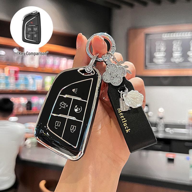 Cadillac Key Case: Protective Shell for XT5, CT5, XT4, CT6, XTS, ATSL, XT6 (New Model)