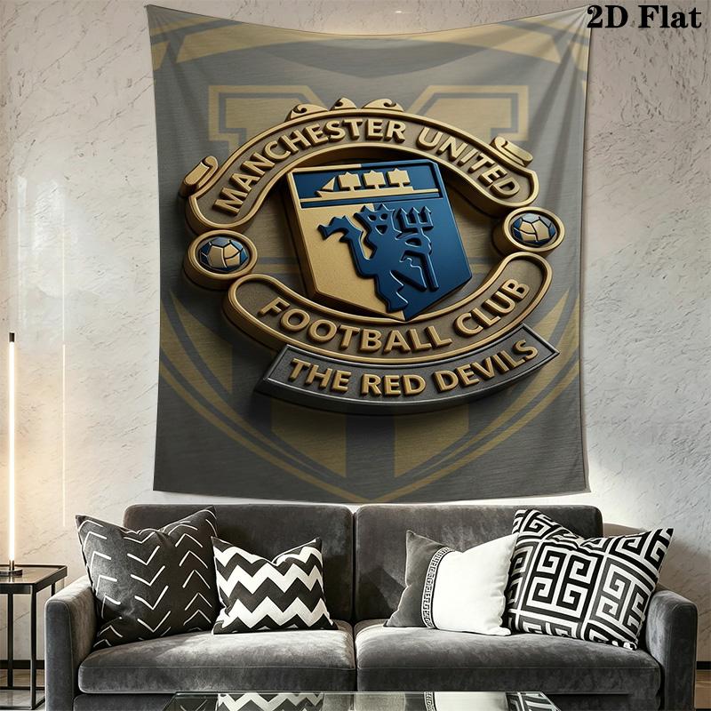 Manchester Football Club Crest Bedding 1 Duvet Cover 2 Pillowcase Without Core Soft And Comfortable Christmas Birthday Gift Bedding Set