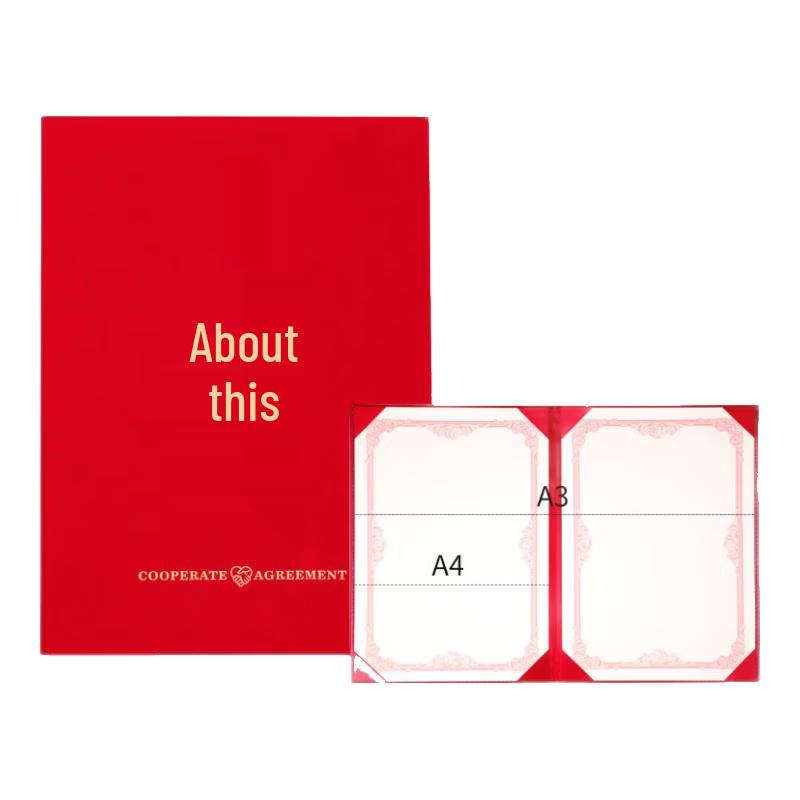 A4 Business Signing Ceremony Folder