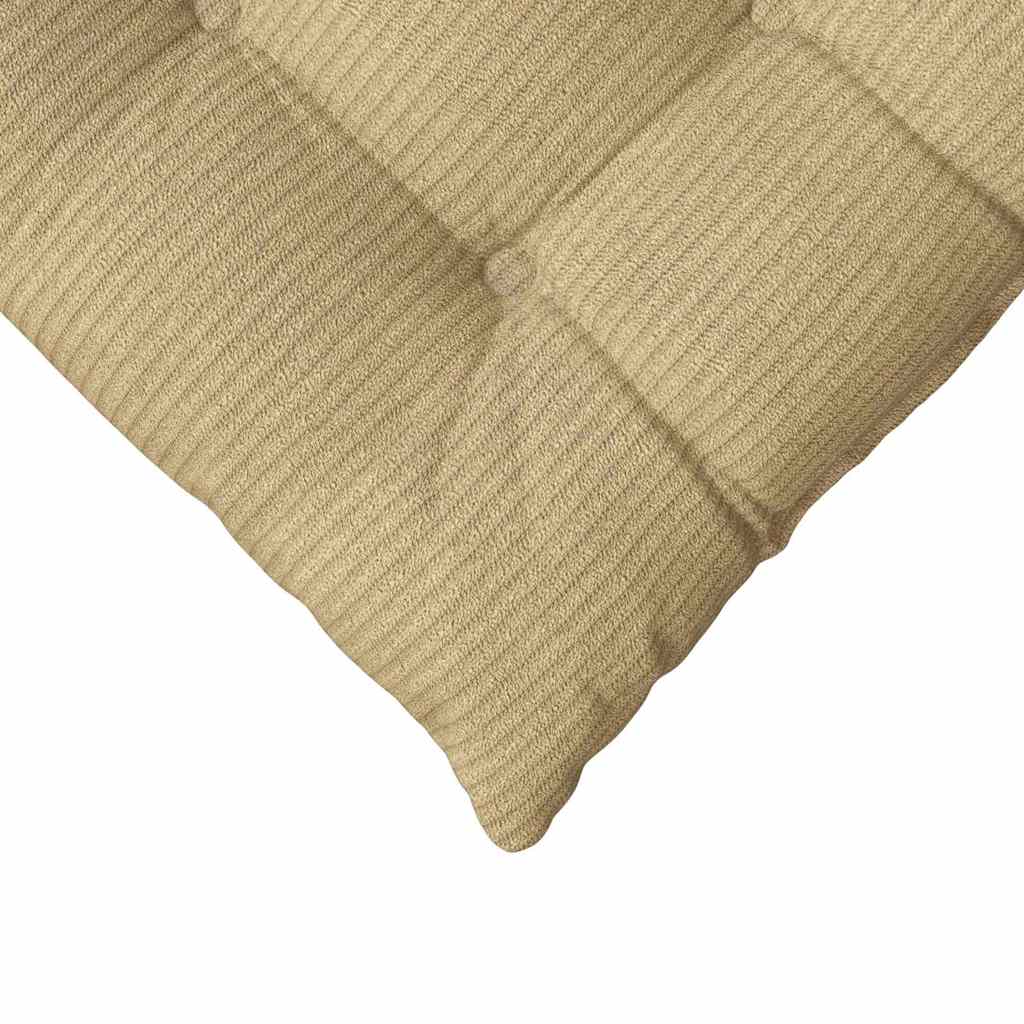 Seat Cushions 4 Pcs Grey Green 40 X 40 X 6 Cm Cord Fabric
