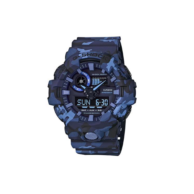 

CASIO G Shock GA 700CM 2A GA-700CM-2A Royal Blue Watch Dial