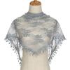 Thin Lace Flower Hair Scarf Shawl Vintage Triangle Head Scarf Bandanas for Women  Photography