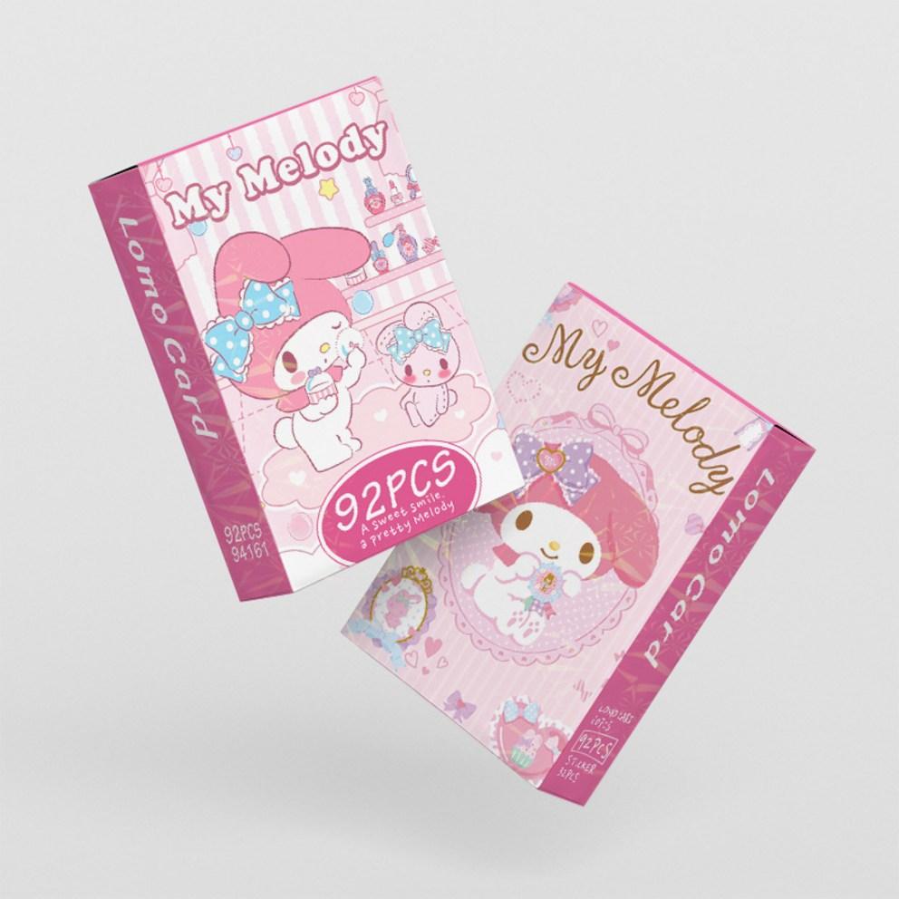 Sanrio Photocard Goods LOMO Illustration Photocard 60pcs + Mini Sticker 32pcs, My Melody, 1pc
