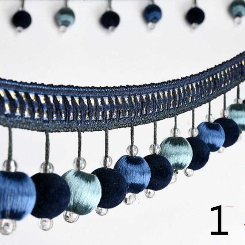 1M Pom Pom Curtain Tassel Fringe Trims Fabric DIY Ribbon Sewing Upholstery Decor 1M Pom Pom Curtain Tassel Fringe Trims Fabric DIY Ribbon Sewing Upholstery Decor