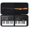 AKAI Professional MPK Mini Plus USB MIDI-Tastaturcontroller Kompatibel mit Lebakort Aufbewahrungskoffer - (Schwarzer Fall)