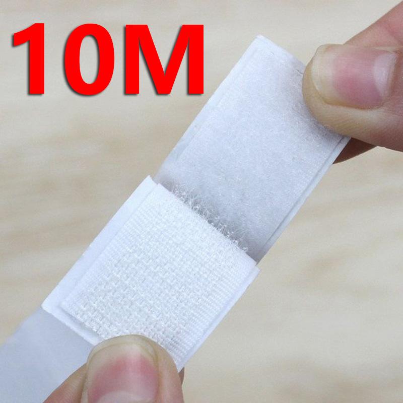 25Meter Strong Self-adhesive Hook and Loop Fastener Tape Magic Nylon Sticker Strap Adhesive with Glue for DIY Craft20/25/30/50MM