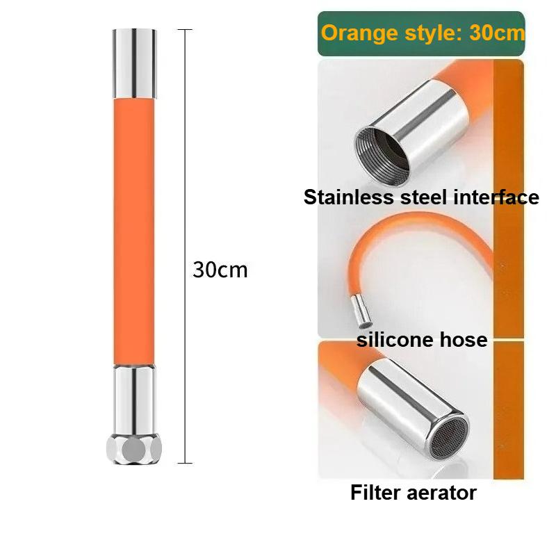 

BEPAN Kitchen Faucet Extension Extender 360° Rotating Silicone Flexible Hose Water Tap Pipe Tube for Bathroom Wash Basin