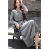Mocana Elegant Long Sleeve Knit Cardigan & Long Dress Set