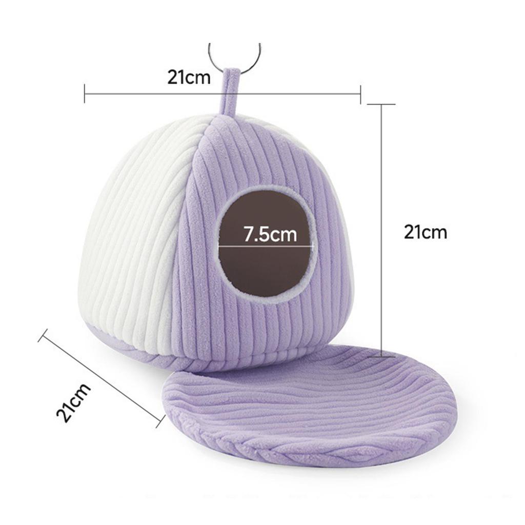 Bird Nest Cozy Easy Installation Comfortable Parrot Nest House Bird Bed with Mat for Conure Winter African Grey Budgerigar Macaw
