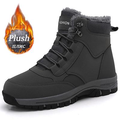 Bottes de neige d'hiver de haute qualité pour hommes, bottes imperméables super chaudes pour femmes, bottes de randonnée pour couples, chaussures de randonnée en plein air pour escalade