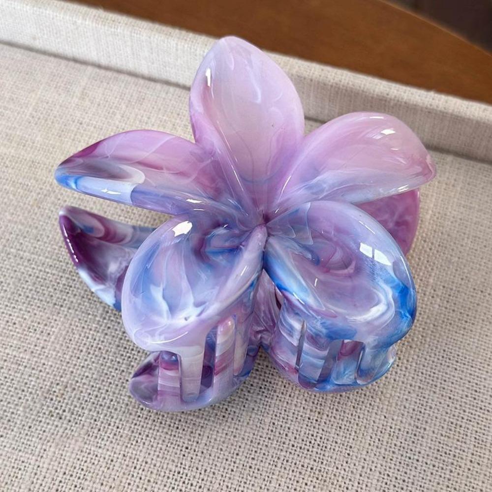 Flower Hair Claw Clip for Women Fashion Hair Clips Crab Clamp Barrettes Girls Hair Accessories Summer Shark Hairpin Headwear 1pc