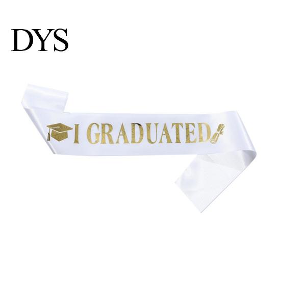 Graduation Ceremony Sash Class of 2026 Grad Honor I Adjustable Graduated Satin for Congrats Graduates Party Supplies Customizable Length