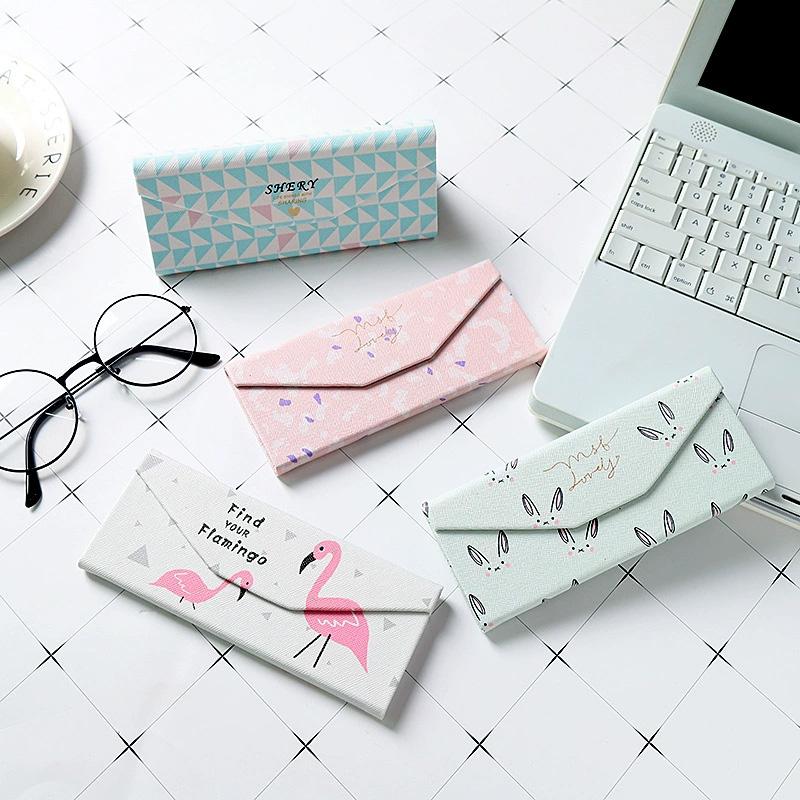 1pc Eyewear Protector for Eyeglasses PU Fashion Folding Sunglasses Box Portable Spectacle Cases Triangle