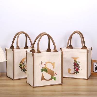 Canvas Oil Painting Tote Bag Environmental Shopping Bag Tote Lunch Box Waterproof Storage Bags Foldable  Tote Bag