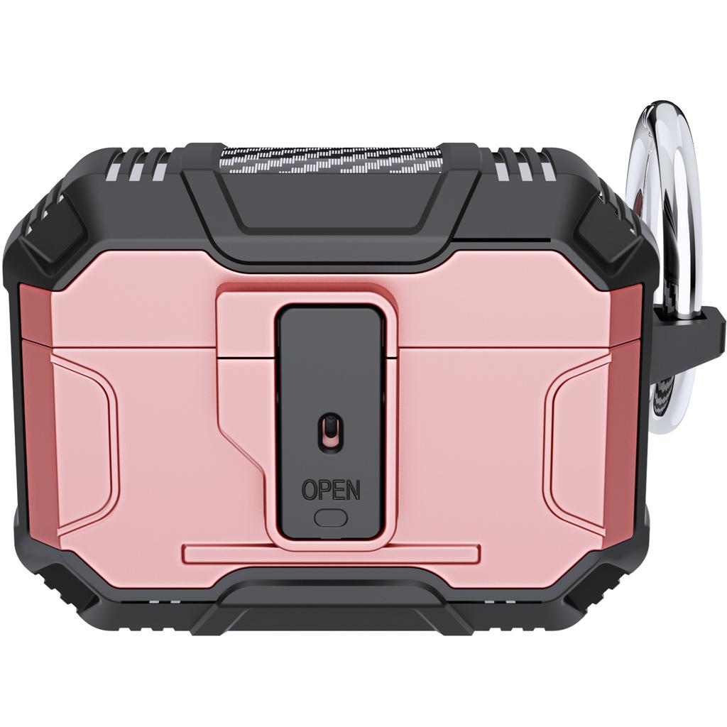 Military-grade Shocokproof Earphone Case For Apple AirPods Pro 4 3 2 1 Bluetooth Wireless Charge Metal Armor Pop-Up Switch Cover