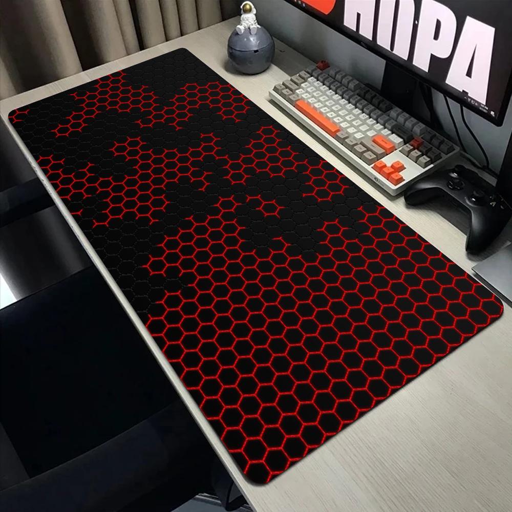 Hexagon Geometric Mouse Pad Desk Mouse Pad Cute Hd Desk Pad Extended Gaming Keyboard Mats Large Xxl Gamer Mousepad 90x40