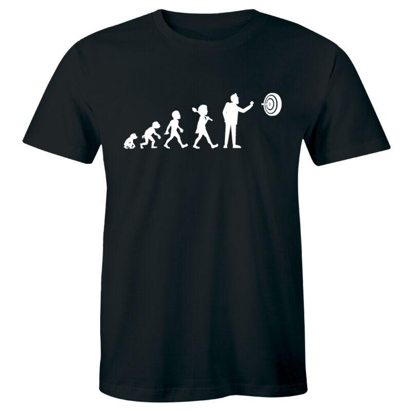Maglietta Darts Evolution – T-shirt Con Stampa Giocatore Di Freccette E Bersaglio, Regalo Per Appassionati