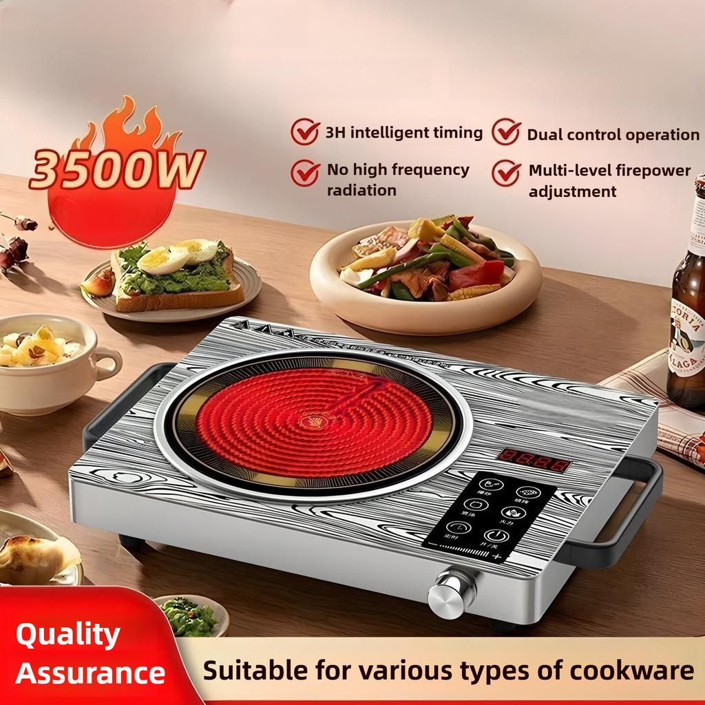 3500W High Power Induction Cooker Desktop Intelligent Electric Ceramic Stove Kitchen Cooking Appliance