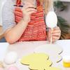 10pcs Easter Creative Rabbit Wooden Crafts | Blank Unfinished Wooden Slices for Painting Art, Ideal for Home Party Decorations