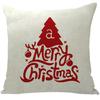 New Santa Claus Christmas Tree Printed Cushion Car Sofa Cushion Set Christmas Decoration