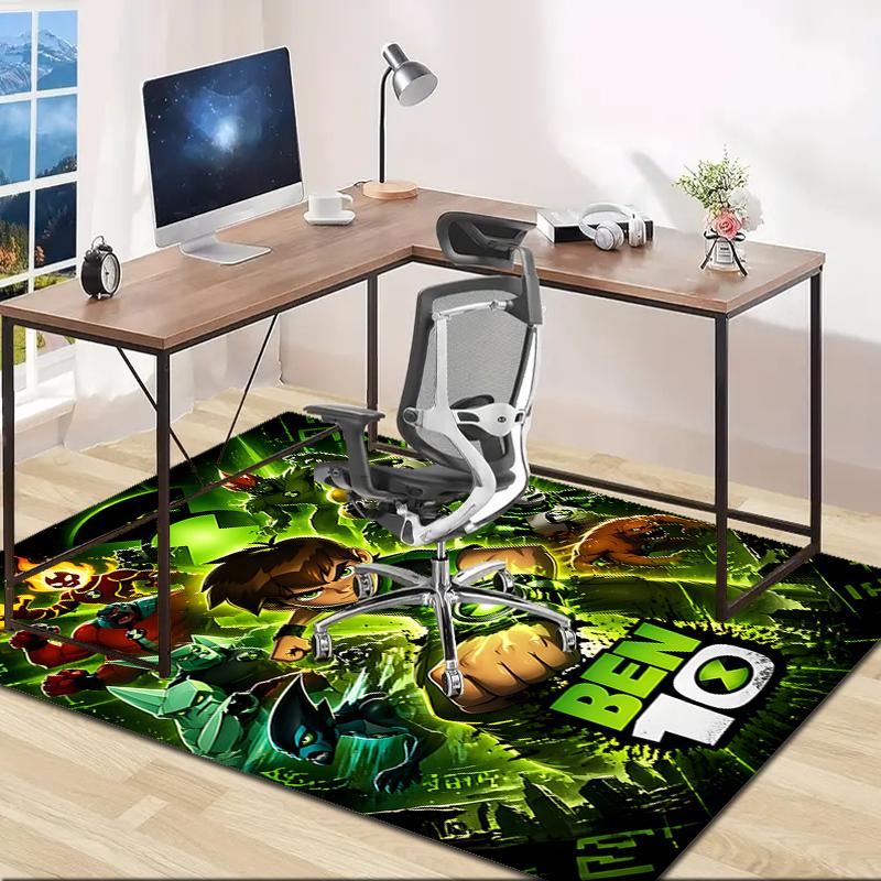 1pc Ben10 Design Area Rug - Non-Slip, Soft & Cozy Floor Mat for Living Room, Bedroom, Office - Indoor/Outdoor Decorative Carpet