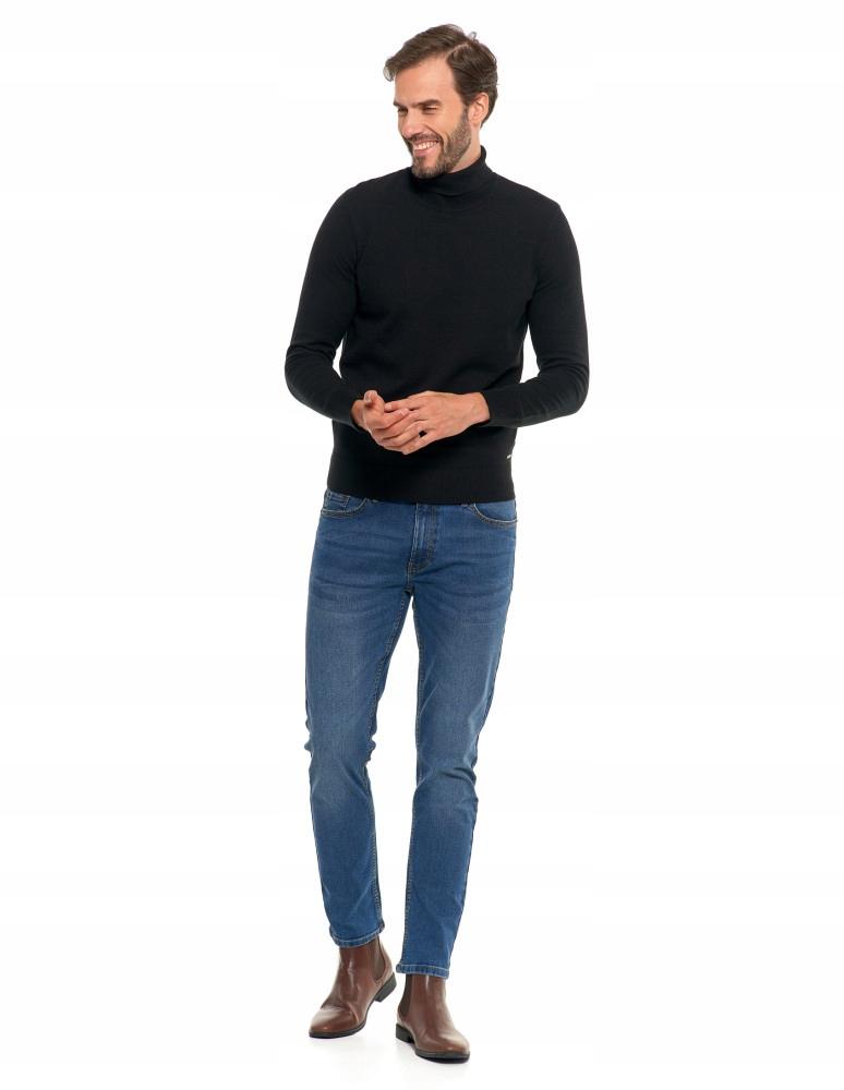 Men's Sweater Elegant Classic Turtleneck Fashionable Long Sleeve MORAJ S black