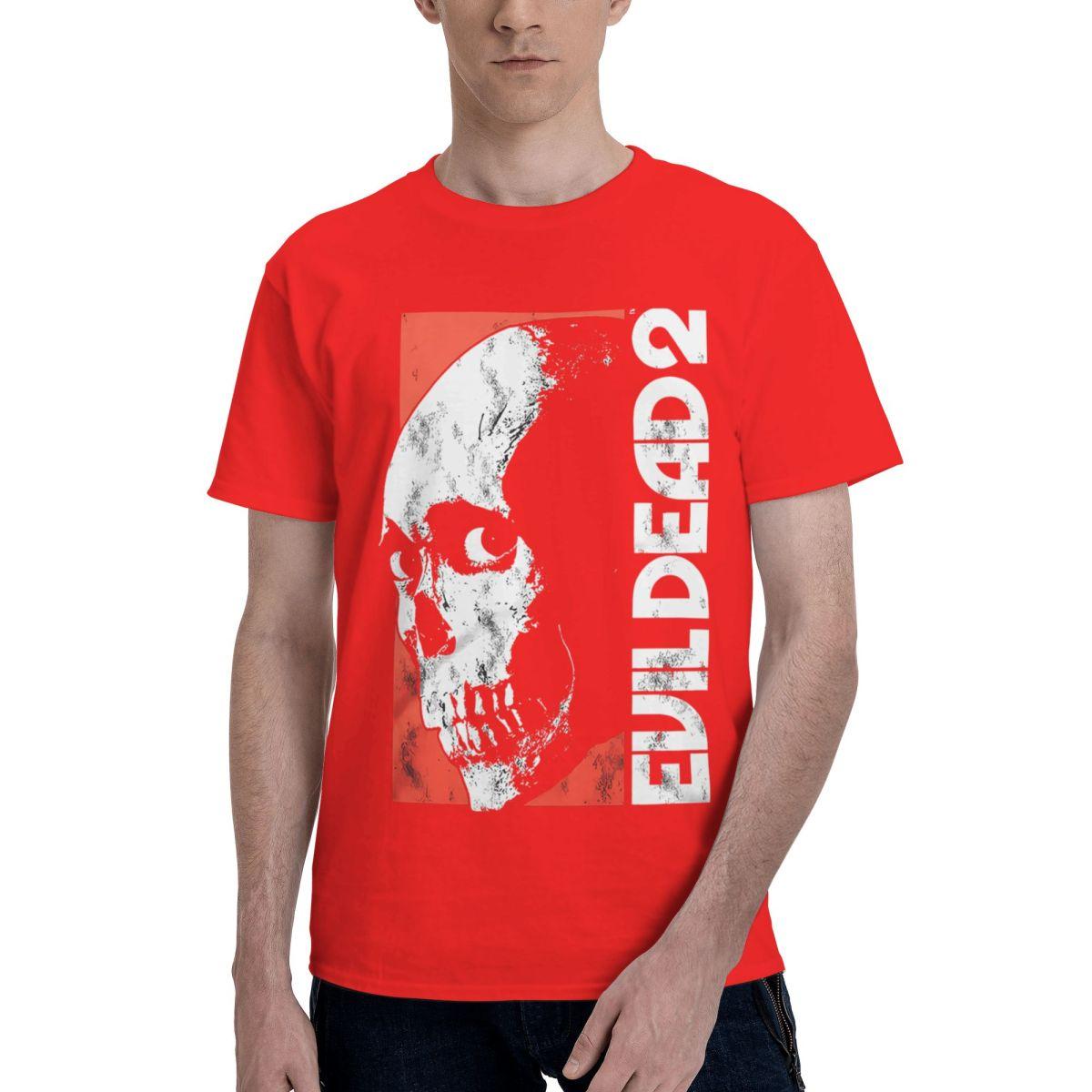 Evil Dead 2 Classic Skull 100 Cotton Casual Breathable Confortable Man Mens TShirts Man Clothes S