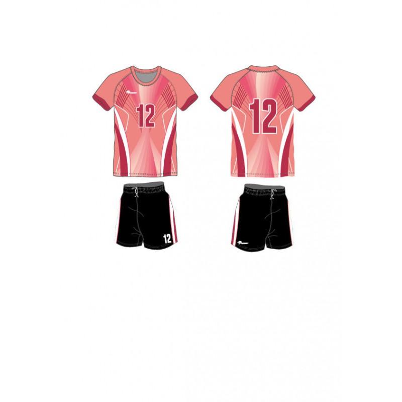 Men Women Sportswear Set Short Sleeve V-Neck Basketball Volleyball Badminton Handball Uniforms Lightweight Athletic T-Shirt