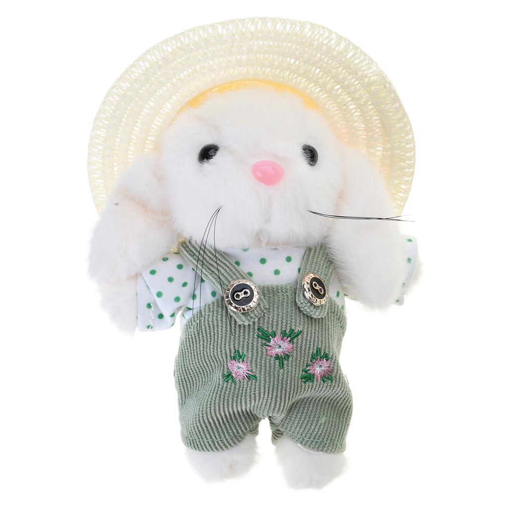 Handmade Keychain Bag Accessory Plush Gardener Rabbits Keychain Charm Portable Key Rings Adornment Bag Ornament
