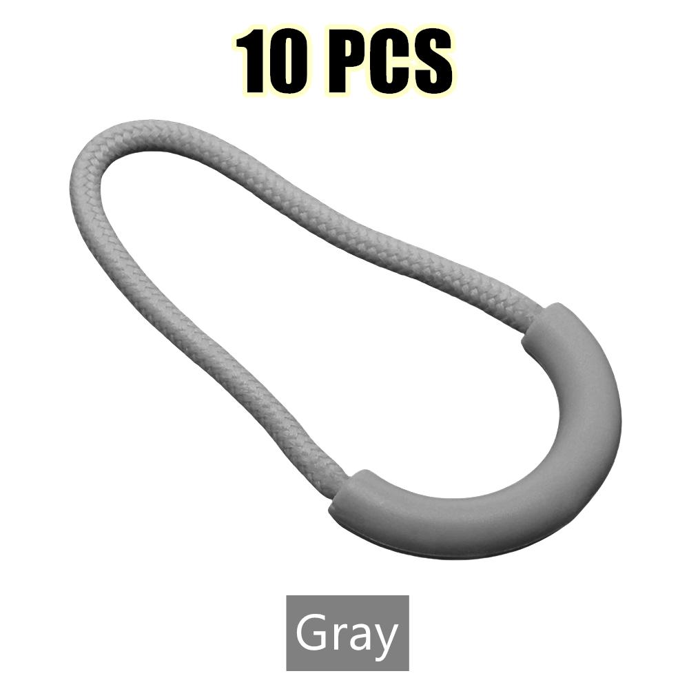 10pcs Mix Color U Shape Cord Zipper Pull Strap Lariat for Clothing Luggage & Bags Durable Zipper Puller Accessories