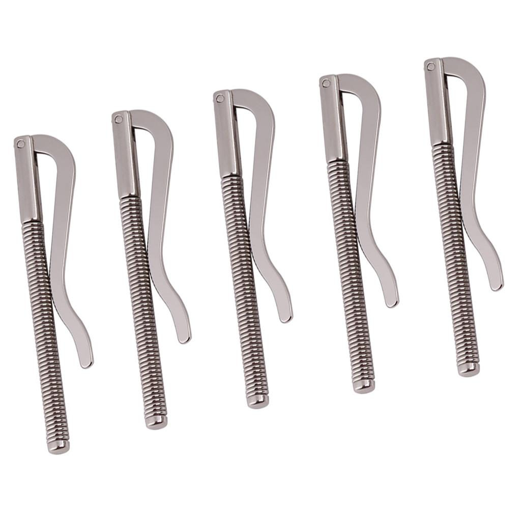 5 Stück langlebige Geldfeder-Clips, DIY-Werkzeug für zweifach gefaltete Ledergeldbörse, Geldbörse, Kreditkartenhalter