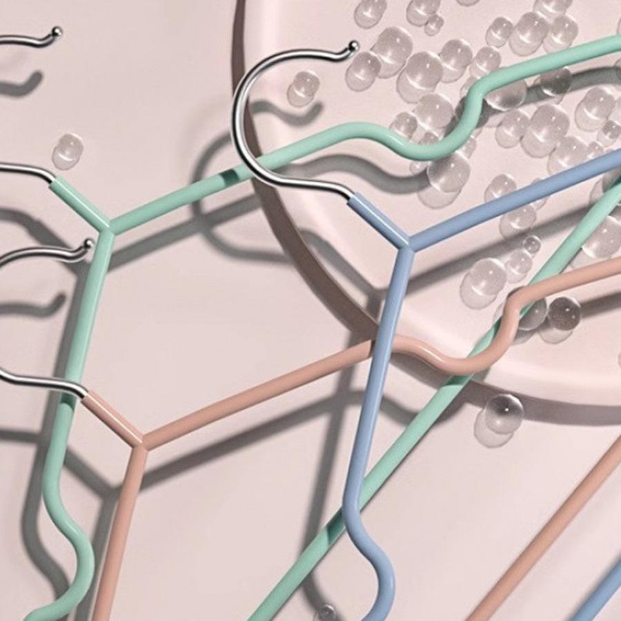 Metal Traceless No-slip Clothes Hangers, Durable Strong Clothes Racks, Household Space Saver For Organization Of Bedroom