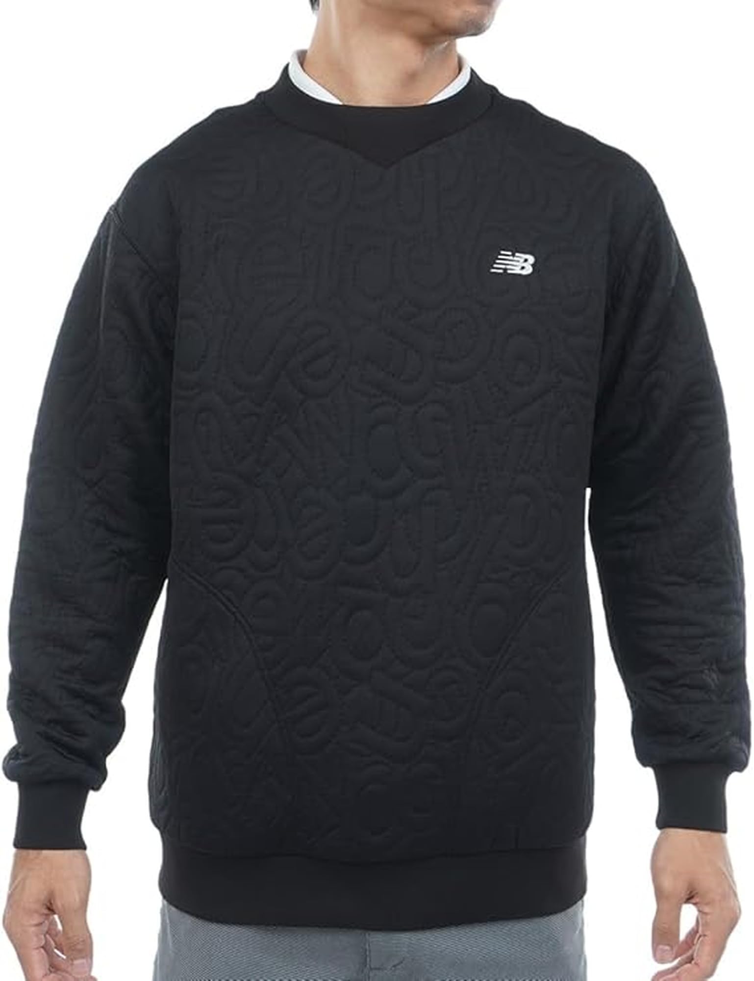 

New Balance Golf Crew Neck Sweatshirt 6 Men s (Stretch) / 012-5262003 010_Black [LL]
