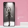 Ballerina Girl Dancing Phone Case For Samsung Galaxy S25 S24 S20 S21 S22 S23 Ultra S9 S10 Plus S25 FE Cover Coque