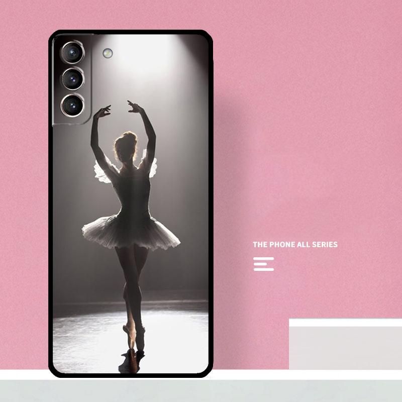 Ballerina Girl Dancing Phone Case For Samsung Galaxy S25 S24 S20 S21 S22 S23 Ultra S9 S10 Plus S25 FE Cover Coque