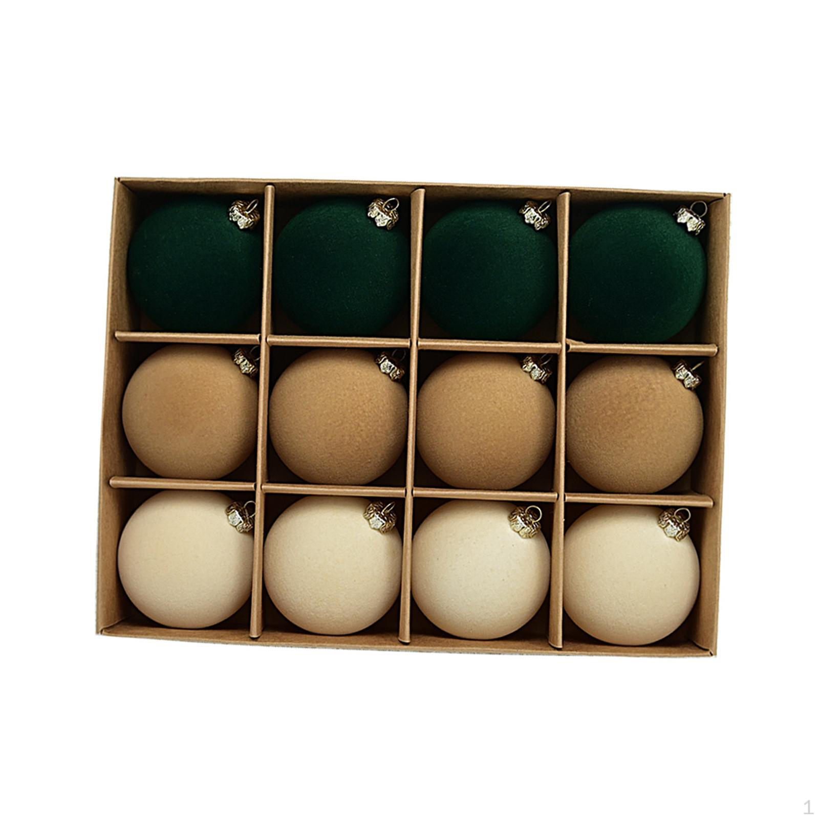 

12 шт. Рождественские шары, подвесные украшения на елку, декоративные шары своими руками, рождественский декор Style A