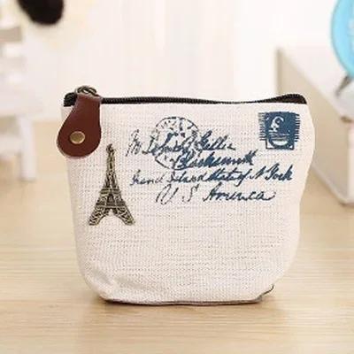 Ladies Canvas Classic Retro Small Change Coin Purse Little Key Car Pouch Money Bag Cheapest Girl's Mini Short Coin Holder Wallet