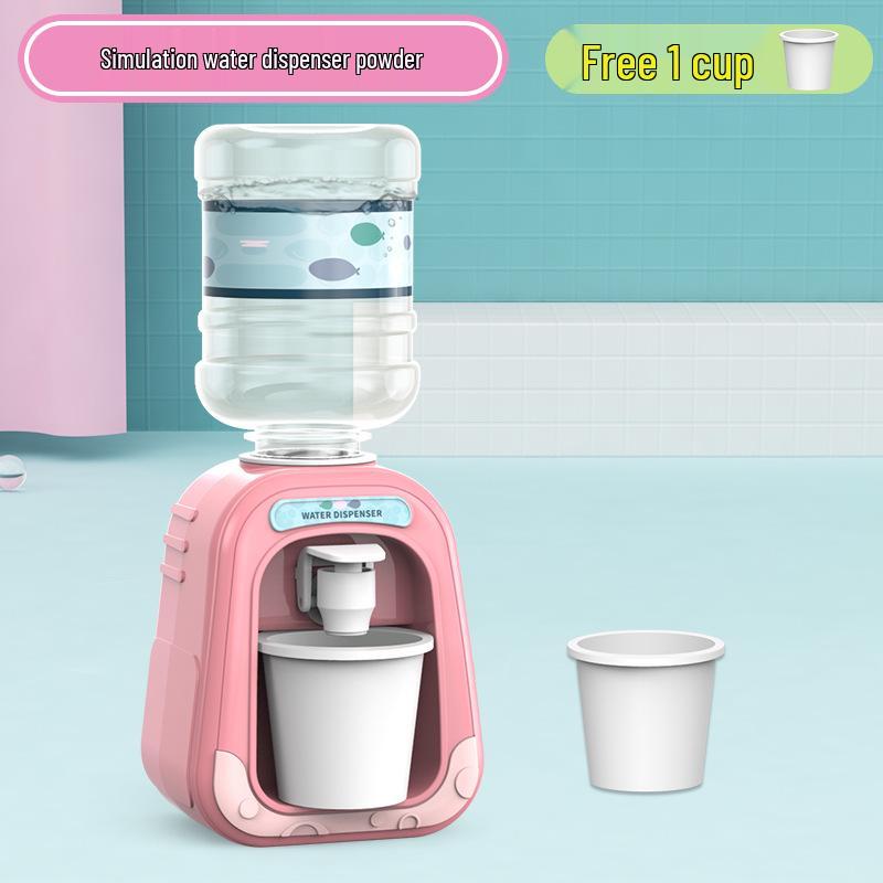 Yellow Duck Children's Mini Water Dispenser Toy - Educational Kitchen Playhouse Drink Machine