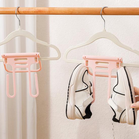 2Pcs Shoe Drying Racks Strong Load-Bearing Multipurpose Slipper Hangers Shoes Stand Save Space Organizer