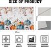 Fall Pumpkins Maple Leaf Placemats Party Decor Washable Thanksgiving Autumn Harvest Kitchen Dining Table Mats Autumn Decorations