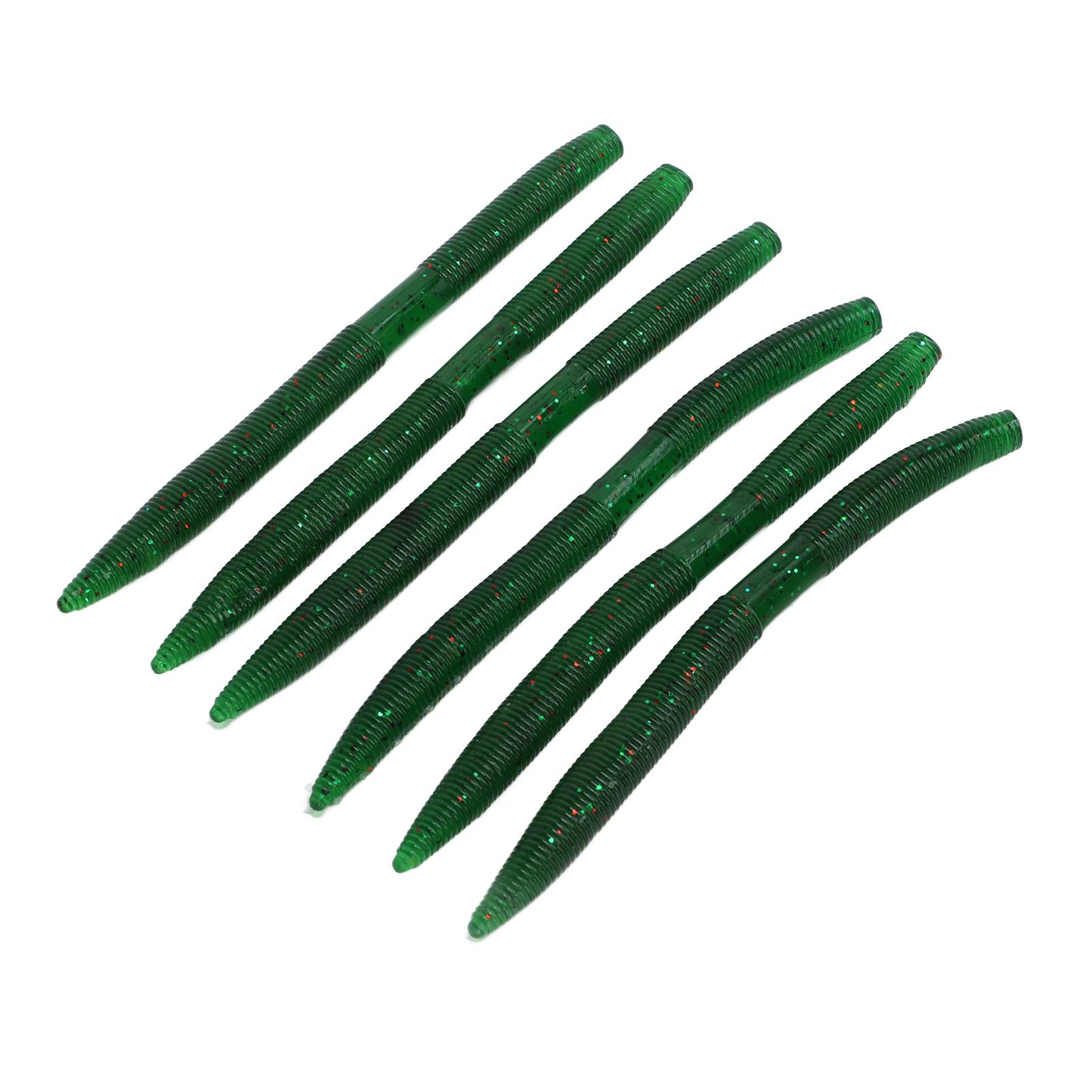 

6pcs set Noodle Worm Fishing Bait Bite Resistant PVC Soft Maggot Earthworm Artificial Bait