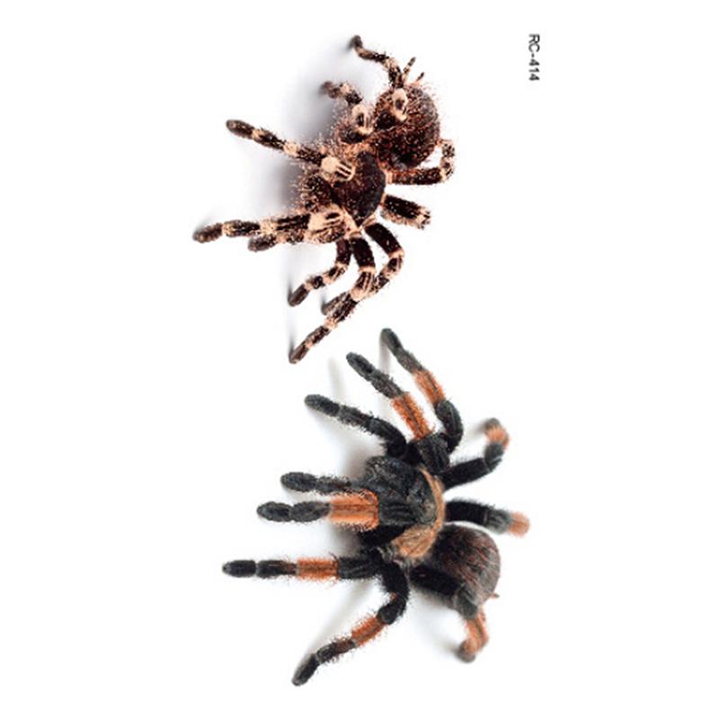 3D Spider Scorpion Temporary Tattoo Stickers Halloween Fake Tattoo Body Art