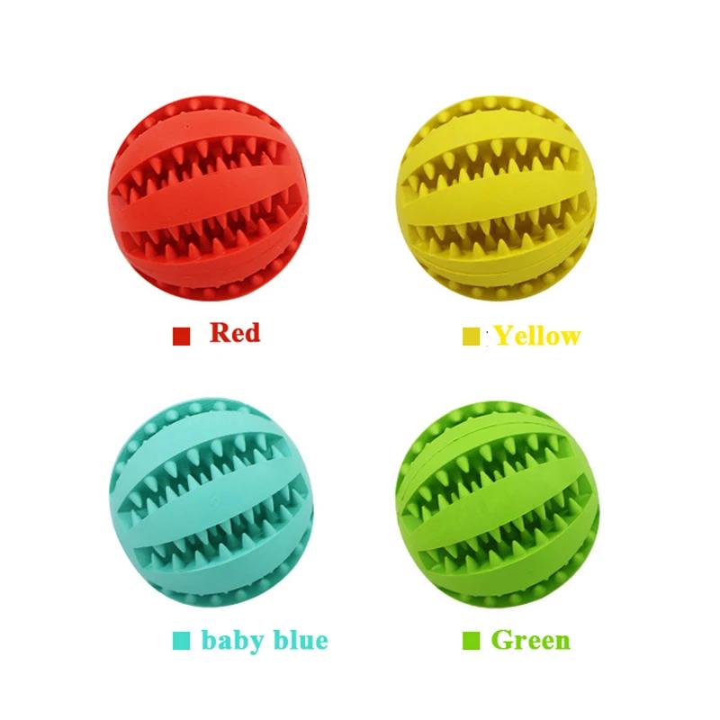 Pet Dog Toy Interactive Rubber Balls designed for Small Large Dogs Puppy Cat Chewing Toys Pet Tooth Washing Indestructible Dog Food Ball