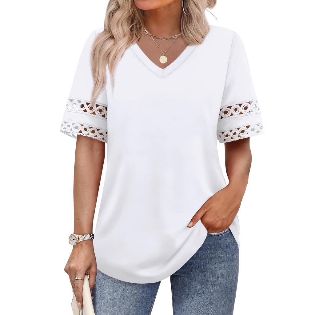 Women's Fashion Casual V-Neck T-Shirt Top